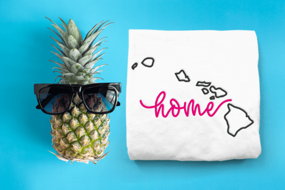 Hawaii Home State Outline: A Holiday Design Review