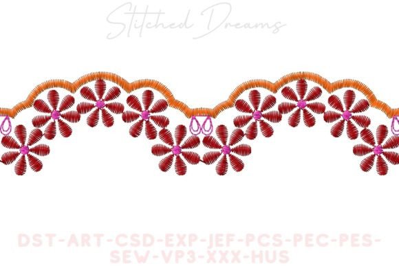 Review: Border with Flowers Embroidery for Real Projects