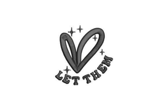 Review: Let Them Embroidery Design for Mental Health Apparel