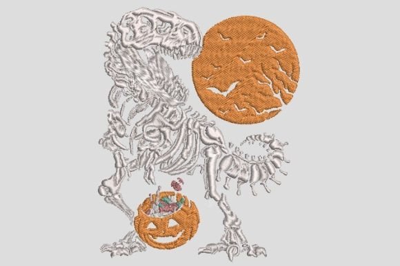 Reviewing Dinosaur Fossils Halloween Embroidery for Real Projects