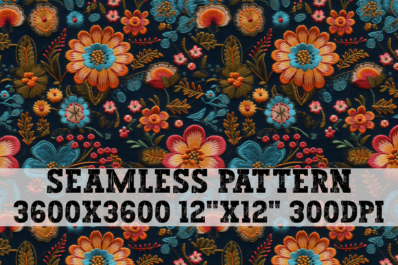 Reviewing Embroidery Flowers Seamless Pattern for Etsy Shops
