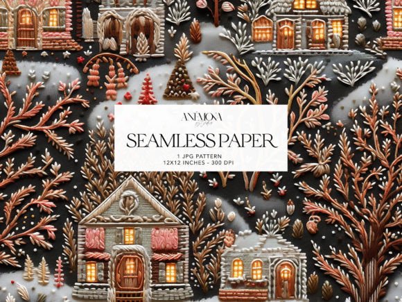 Reviewing Embroidery Winter Village Paper for Handmade Projects