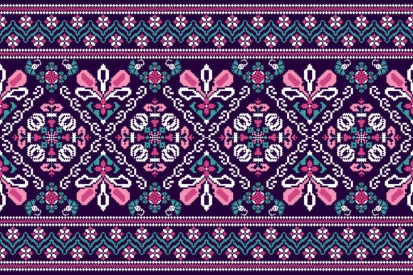 Reviewing Indian Floral Pixel Art Embroidery for Gifts