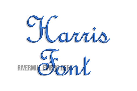 Reviewing the 1 Harris Machine Embroidery Font