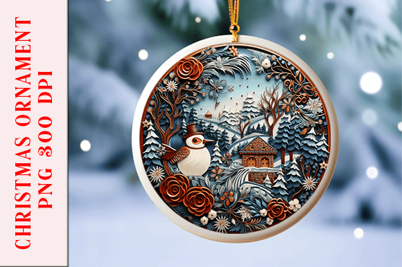 Reviewing the Embroidery Look Bird Ornament Design